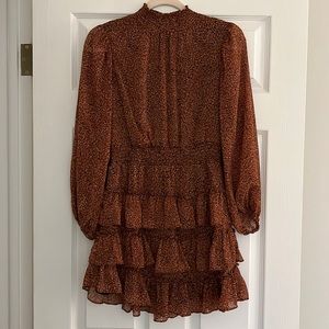 Long sleeve mini dress
